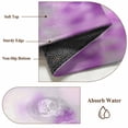 thumbnail image 6 of 2'x6' Rug Runners for Hallways Kitchen, Purple Rose Fantasy Non Slip Entryway Beside Floor Carpet Runner, Elegance Floral Romantic Reflection Washable Laundry Room Bedroom Throw Rugs Mat, 6 of 8