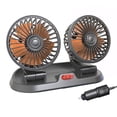 thumbnail image 1 of Scienceny Ventilador de salpicadero de doble cabeza para coche ABS, Mini Cable de repuesto giratorio, ventiladores de refrigeración autoadhesivos Kits de molduras para tableros de automóviles 24V Scienceny  VI022074-03B, 1 of 6