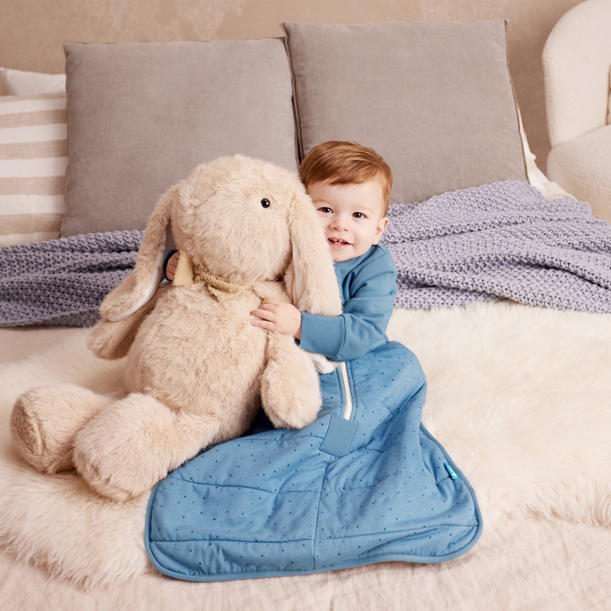 Love to Dream Long Sleeve Sleep Bag Wearable Blanket Warm 2.5 TOG, 6-18M Stone Pebbles
