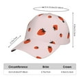 thumbnail image 5 of Xecao Strawberry for Baseball Cap: Unisex, crafted from classic polyester twill fabric, featuring a soft unconstructed design, 5 of 5