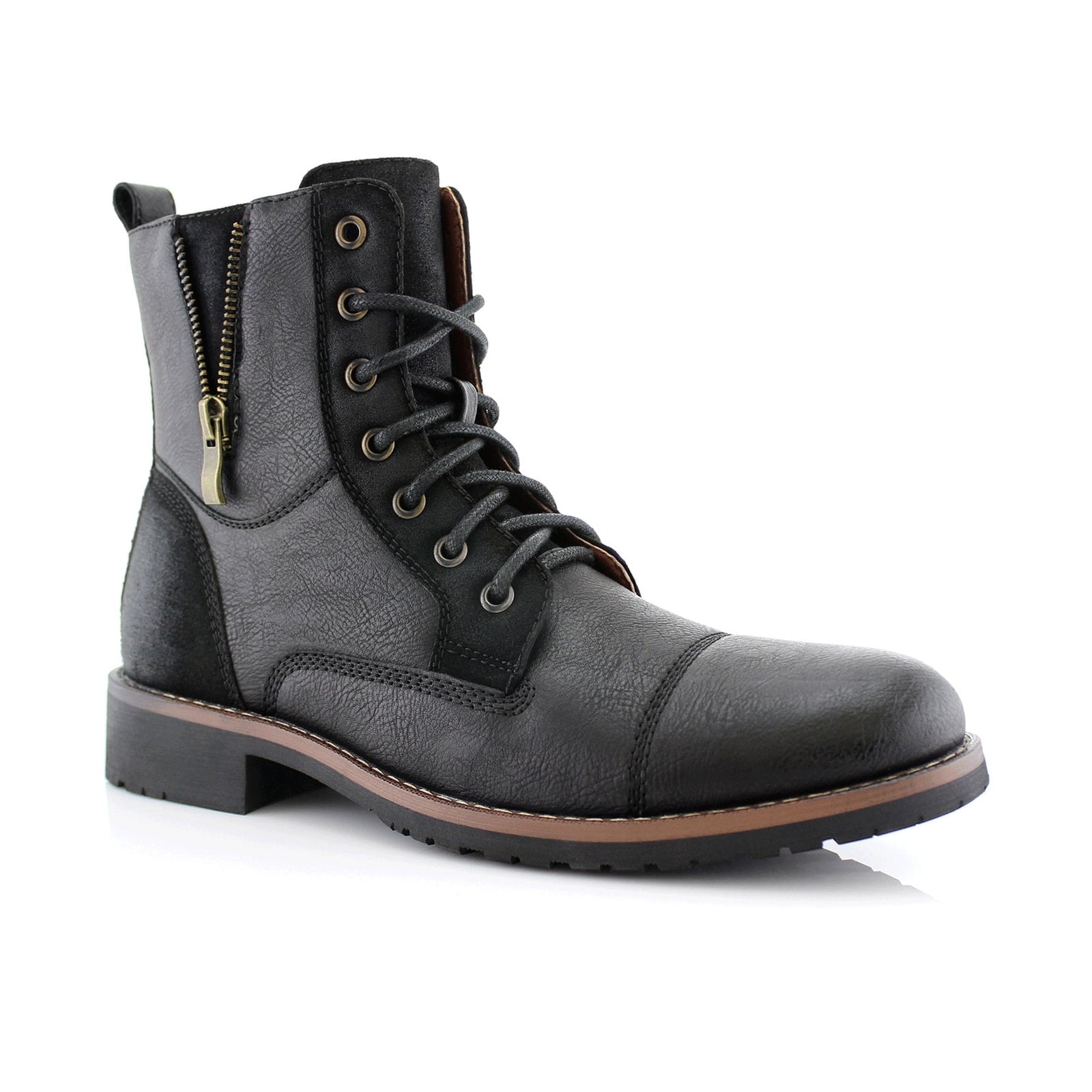 Polar Fox Mitch MPX808576 Mens Casual Cap Toe Boot Combat  display picture 2