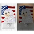 thumbnail image 2 of Carolines Treasures SS4043CNL USA American Flag with Maltese Ceramic Night Light 6x4x3" multicolor, 2 of 2