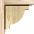 thumbnail image 3 of 6"W x 8"D x 8"H Alpine Rough Sawn Corbel w/Backplate, Douglas Fir, 3 of 9