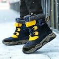 thumbnail image 3 of Dpytoraw Children Shoes Thick Sole Plus Velvet Thickening Snow Boots Fashionable Boys And Girls Outdoor Snow Boots Size 8-9 Years, 3 of 5