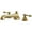 Polished Brass, variant on Kingston Brass KS4308AL Metropolitan Two-Handle Deck Mount Roman Tub Faucet, Brushed Nickel