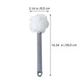 thumbnail image 2 of Brosse de Douche à Long Manche 1 Pce Brosse à Dos Manuelle (Gris), 2 of 8