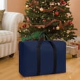 thumbnail image 2 of Waterproof Xmas Tree Bags, Christmas Ornament Storage, Christmas Tree Storage Bag, Extra Large Storage Bags for Clothes, Moving Supplies, Tote Bag Double Zipper for Space Saving Travel (Navy), 2 of 6