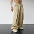 thumbnail image 1 of Pantalons Décontractés pour Femmes, Taille Haute, Jambes Larges, Design Polyvalent pour Usage Quotidien et Style de Rue sur Plateformes, 1 of 3