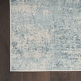 thumbnail image 5 of Nourison Astra Machine Washable Abstract Blue Ivory 5'3" x 7' Area Rug (5x7), 5 of 9