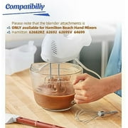 2PCS Hand Mixer Beaters attachments Compatible with Hamilton Beach Hand Mixers , For Replacement Hamilton Beach Mixer Parts, Hamilton Beach series Hand Mixer Replacement Beaters