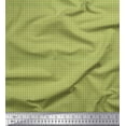 thumbnail image 1 of Soimoi Green Poly Georgette Fabric Geometric Check Print Fabric by Yard 52 Inch Wide, 1 of 3