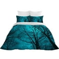 thumbnail image 4 of Home Textiles Bed Cover Set Starry Sky and Tree Printed Polyester Comforter Cover Set,Full (80"x90"), 4 of 5