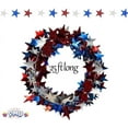 thumbnail image 4 of PMU 150 Ft Patriotic Star Garlands with Wire, Shiny Metallic Garland for 4th of July, National Day, Independence Day, Red, White and Blue (6pc-25Ft Each), 4 of 6