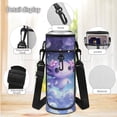 thumbnail image 6 of Yspwyqan Galaxy Purple Axolotl Backpack Set with Lunch Box Pencil Case Water Bottle Bag, 4Pcs Double Zipper Lightweight Girls Backpack Set Fits 14" Laptop for School Travel, 6 of 7