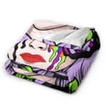 thumbnail image 2 of ZICANCN Throw Blanket Butterfly Skull With Flower , Couch Ultra Soft Micro Fleece Sofa Bed Camping Travel Blanket for Adults, 40"x30", 2 of 8