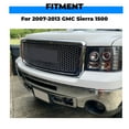 thumbnail image 2 of Kojem Chrome Center Front Bumper Upper Grille + Lower Grill Guards Body Style for 2007-2013 GMC Sierra 1500 Denali Pickup, 2 of 11