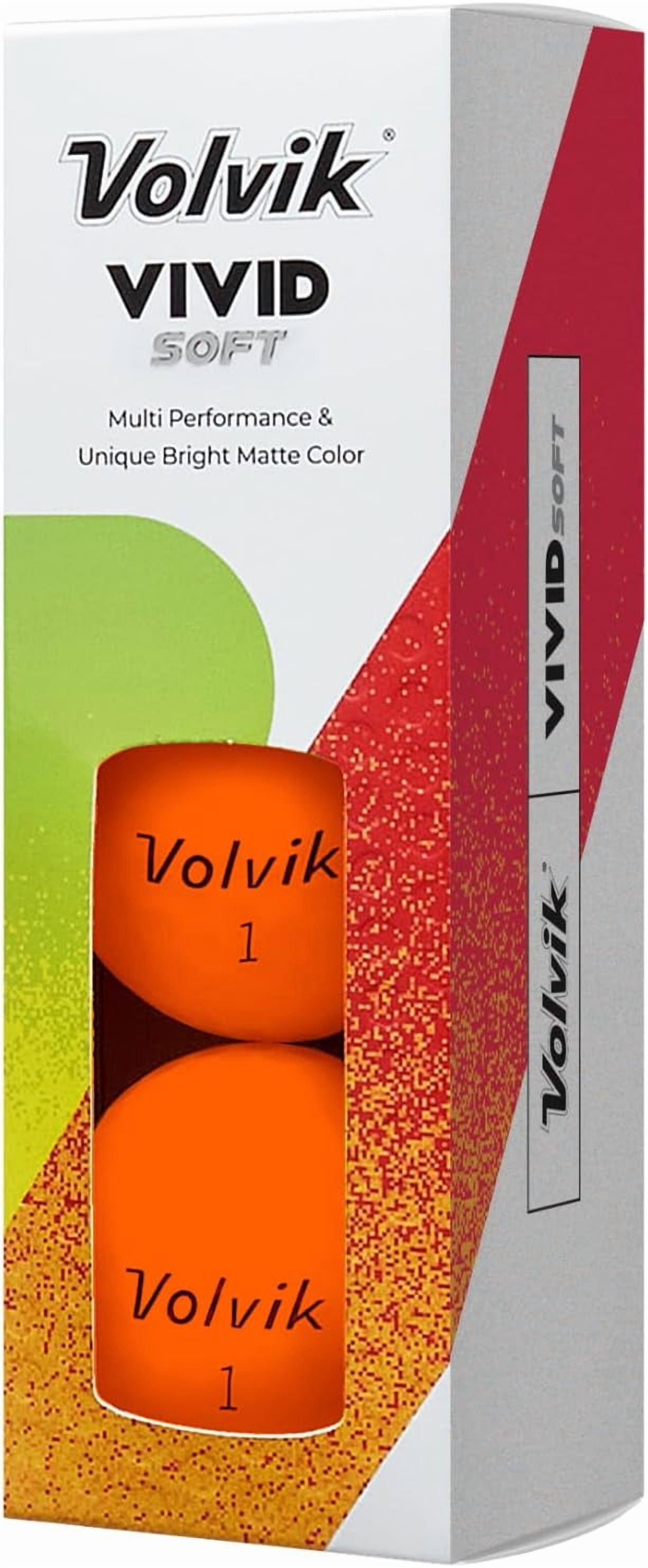 Volvik Vivid Soft Golf Balls (One Dozen) (Orange)
