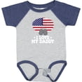thumbnail image 3 of Inktastic I Love My Daddy Military Son Daughter Boys or Girls Baby Bodysuit, 3 of 5