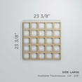 thumbnail image 3 of Ekena Millwork 23 3/8"W x 23 3/8"H x 1/4"T Large Manchester Decorative Fretwork Wood Wall Panels, Wood (Paint Grade), 3 of 18