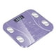 thumbnail image 1 of Báscula corporal, báscula de baño digital inalámbrica inteligente para peso corporal, grasa corporal, Púrpura Zulema Báscula digital para grasa corporal, 1 of 7