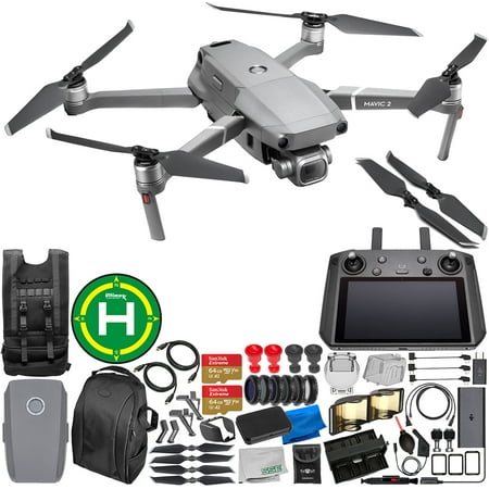 DJI Mavic 2 Pro Drone Quadcopter with Hasselblad Camera 1” CMOS Sensor with Smart Controller Everything-You-Need 1-Battery