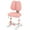 Pink, variant on Costway Kids Study Chair with Adjustable Double Backrest, Footrest, Seat Height & Depth Gray