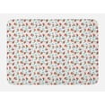 thumbnail image 1 of Mermaid Bath Mat, Continuous Drawing of Ocean Creature Girls Cartoon, Plush Bathroom Decor Mat with Non Slip Backing, 29.5" X 17.5", Burnt Sienna Seafoam, by Ambesonne, 1 of 2