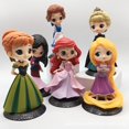 thumbnail image 2 of Figuras de acción de Frozen de Disney, muñecos de Elsa, Anna, sirena, Blancanieves, Decoración de Pastel, regalo de fiesta de cumpleaños, 16cm heqiyong LED, 2 of 2