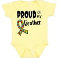 thumbnail image 3 of Inktastic Proud of My Brother Autism Awareness Puzzle Piece Ribbon Boys or Girls Baby Bodysuit, 3 of 5