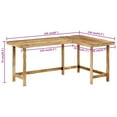 thumbnail image 4 of vidaXL Desk 65"x43.3"x29.5" Solid Wood Mango, 4 of 9