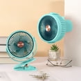 thumbnail image 6 of Desk Clamp Fan, 5-Speed Adjustable, Quiet Operation, USB-Powered, Student Dormitory/Office/Home Use, 360° Rotation, Safe Filter Design, Portable Air Circulator, 6 of 6