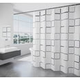 thumbnail image 1 of carr Blanc Rideau De Douche Avec Des Crochets, 180x180cm Rideaux De Douche, Anti Moisissure Rideau De Salle De Bain Tissu Poliéster Lavables Imper, 1 of 5