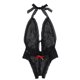 thumbnail image 1 of Gibobby Conjunto de lencería Nueva sexy lencería de encaje ropa interior ropa de dormir anillo de pijamas liguero(Negro, G), 1 of 5