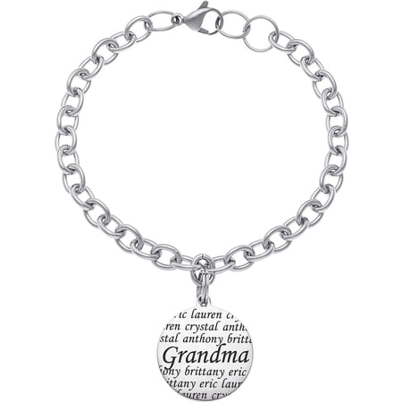 Personalized Planet Everscribe Grandma Stainless Steel Name Bracelet