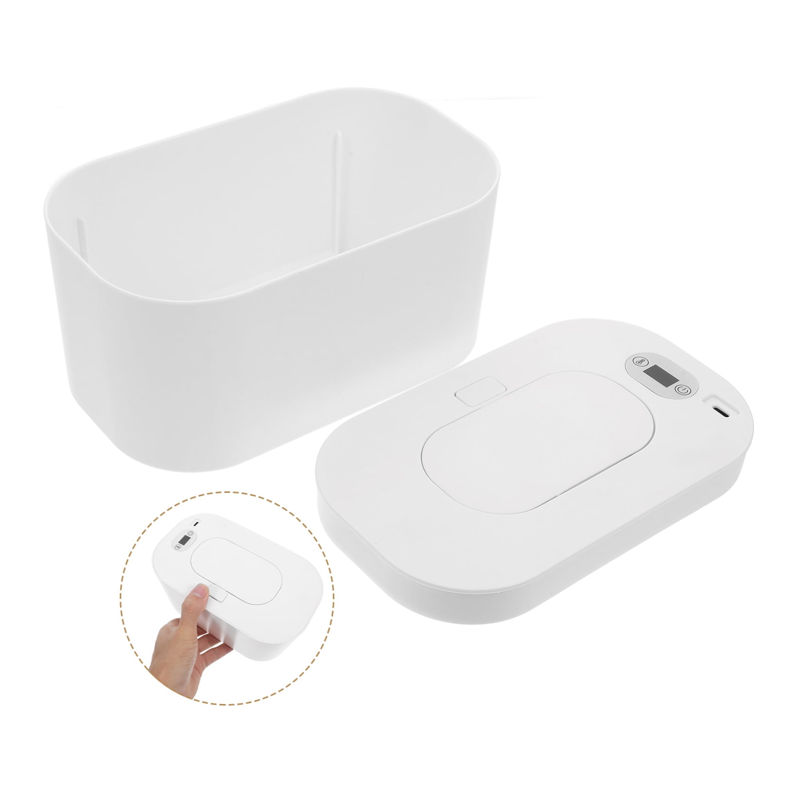 Beaupretty Portable Wipe Heater USB Constant Temperature for Home Use White 1Set
