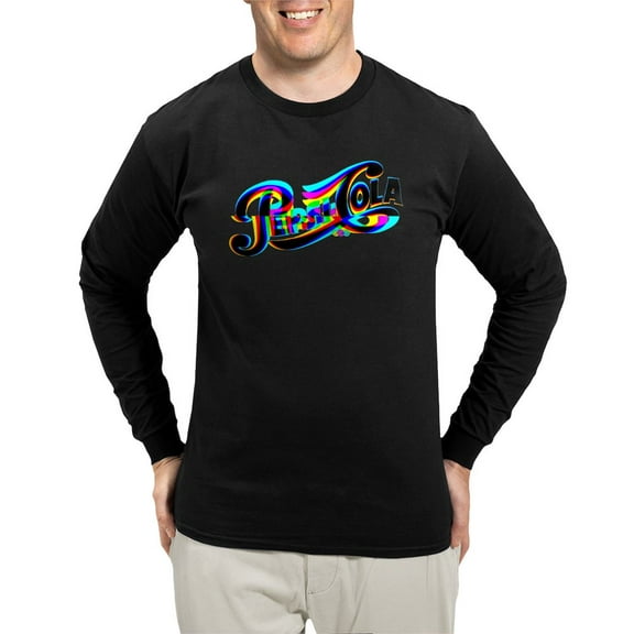 CafePress - Pepsi Logo Glitch Long Sleeve T Shirt - Long Sleeve Dark T-Shirt