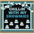 thumbnail image 5 of 91 Pieces Winter Bulletin Board Decorations with 100 Glue Point Dots Assorted Snowman Snowflakes Cartoon Accents Cutouts for Bulletin Board Classroom Decoration School Home Holiday Party$$Office, 5 of 8