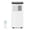 White body, black top cover, variant on Danolapsi 8,000 BTU Portable Air Conditioners,Cools Room Up to 350 Sq.Ft, 3-in-1 AC Unit with Dehumidifier & Fan Mode,Sleep Mode with Low Noise,Upright AC Unit with Wheels and Easy Install Window Kit