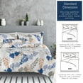 thumbnail image 4 of AeroSoft Tropical 4 Pièces Coton Premium Pinted Grand Couette Ensemble en Blanc, 4 of 12