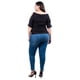 thumbnail image 3 of Blusa escote drapeado Roman Fashion /Tallas Extras, 1881 (Negro) negro 42, 3 of 6