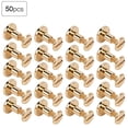 thumbnail image 1 of Herwey Rivet, Rivet Kit, 50 Set 8mm Pure Copper Flat Head Rivets Leather Strap Screws Kit for Notebook Binding, 1 of 8