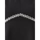 thumbnail image 5 of INSPIRAR CHIC Blusas sin mangas de cuello halter con cuentas y abertura en la parte delantera, peplum, talla XL, color negro, 5 of 6