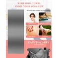thumbnail image 5 of Gray Ombre Yoga Towel for Hot Yoga Non Slip, Modern Abstract Art Farmhouse Gradient Yoga Mat Towel Absorbent Yoga Sweat Towels Microfiber Hot Yoga Blanket for Bikram Pilates 26"x70", 5 of 7
