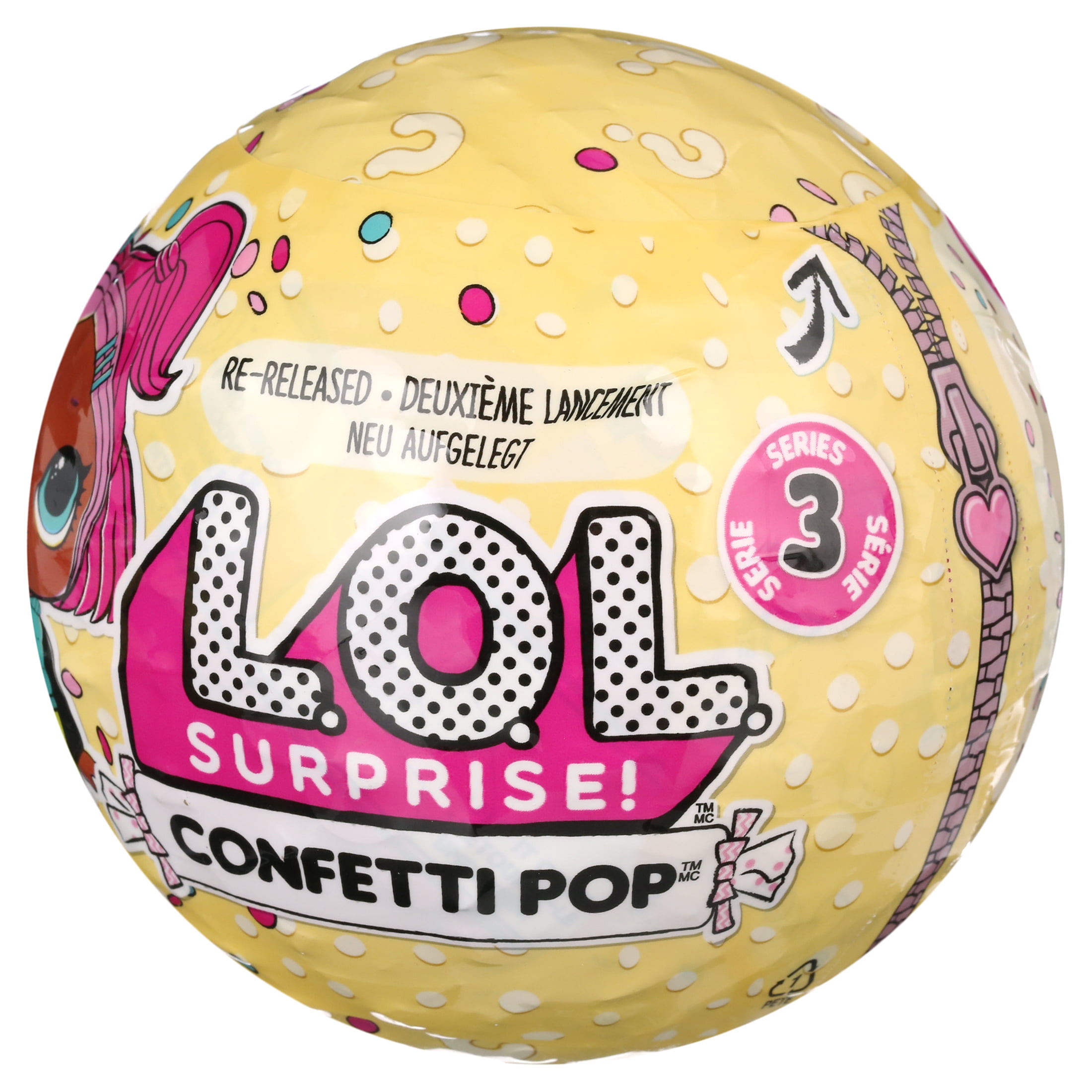 LOL Surprise 3-Pack Confetti- Glamstronaut, Great Gift for Kids Ages 4 5 6+