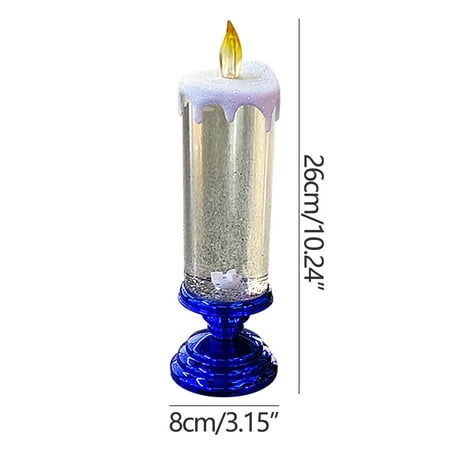 

Christmas Decorations CHGBMOK Christmas Home Decoration Craft Night Light Colorful Crystal Candle LED Night Light Christmas Gifts on Clearance