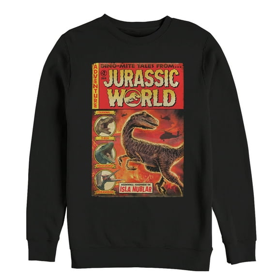 Men's Jurassic World: Fallen Kingdom Dino-Mite Tales Sweatshirt Black 2X Large