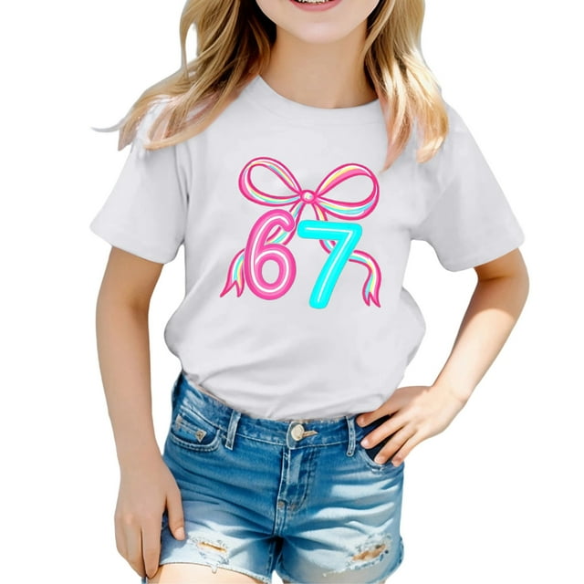Shadoumai 67 Six Seven 6 7 Design Meme Drôle Mason 67 t-Shirts Enfants Design Graphique
