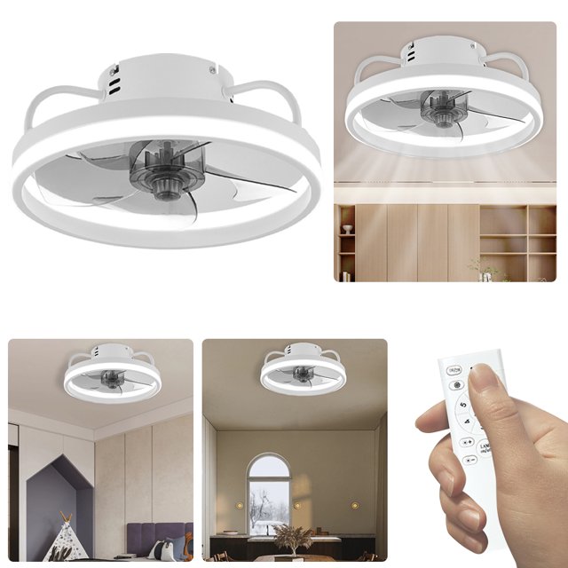 Ventilador Techo 13 Pulgadas Con Montaje Empotrado Regulable para Y Sala Estar