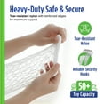 thumbnail image 4 of Baby Buddy Up & Away Toy Hammock, White - Organize Kids' Stuffed Animals & Gear, 1 Pack, 4 of 8
