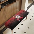 thumbnail image 3 of Yuyamidu Christmas Stretch Dining Bench Cover Snowman Jacquard Bench Seat Protector Cover Washable Seat Cushion Protector for Bedroom Gift for Holiday, 3 of 8